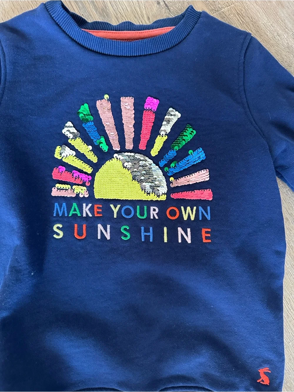 Girl’s Joules Mackenzie sweatshirt Make Your Own Sunshine